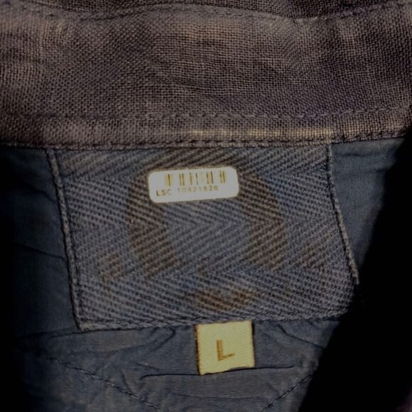 "Double D Ranch" Navy Western Cowboy Shirt - Mens L (Ladies XL or XXL) - Picture 3 of 5